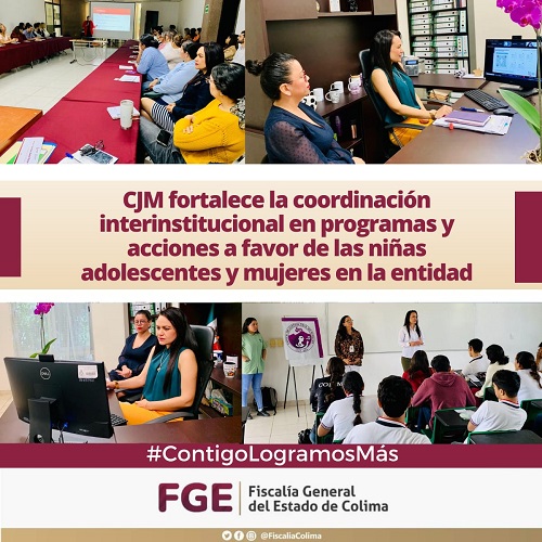 CJM fortalece la coordinación interinstitucional en programas y acciones a favor de las niñas, adolescentes y mujeres en la entidad