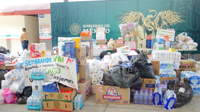 Viridiana Valencia anuncia el primer envío de víveres recibidos en Bienestar Colima para damnificados de Guerrero