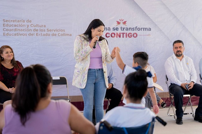 Indira cumple compromiso y entrega aula nueva al CAM ‘Mercedes Ballesteros’ de Coquimatlán