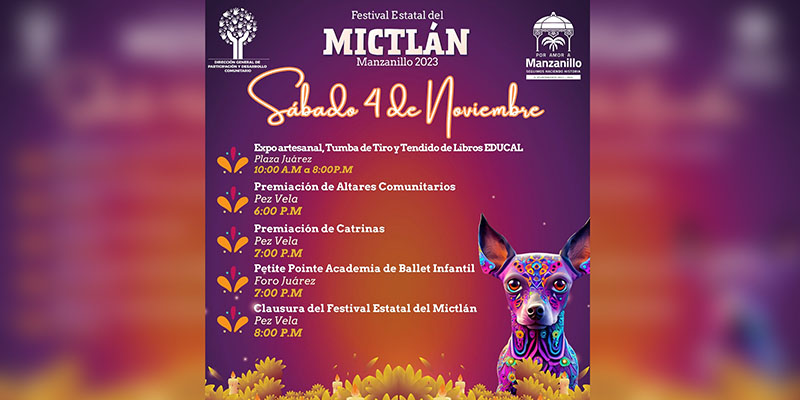 Este sábado será la premiación de catrinas y la clausura del Festival Estatal del Mictlán 2023