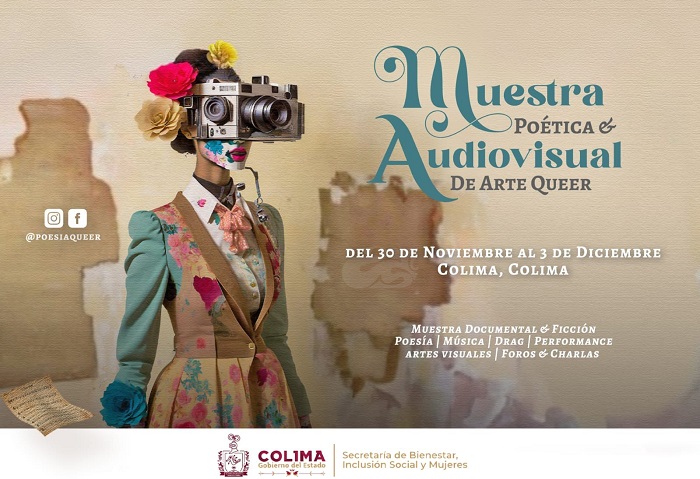 Muestra Poética & Audiovisual de Arte Queer, Colima, 2023Del 30 de noviembre al 3 de diciembre