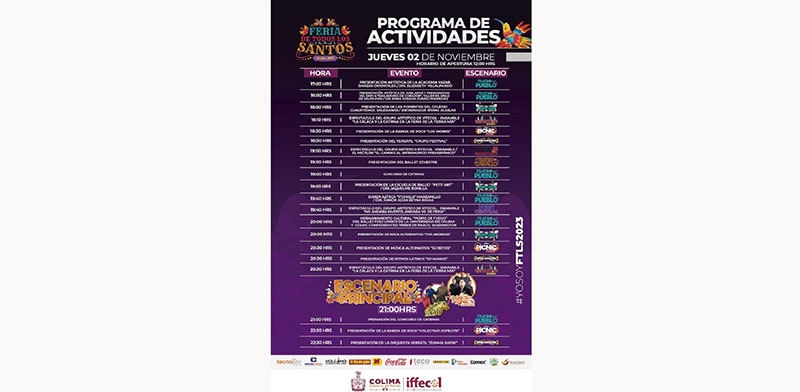 Música, danzas, folklore y muchos atractivos hoy en la Feria de Colima