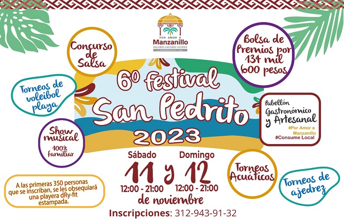 Ayuntamiento de Manzanillo realizará la 6ª Edición del Festival San Pedrito