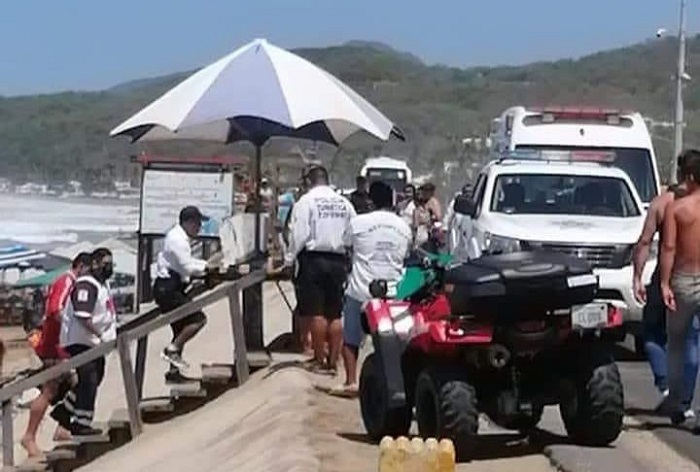 Turista de Guadalajara se ahoga en Playa Oro-Miramar, en Manzanillo