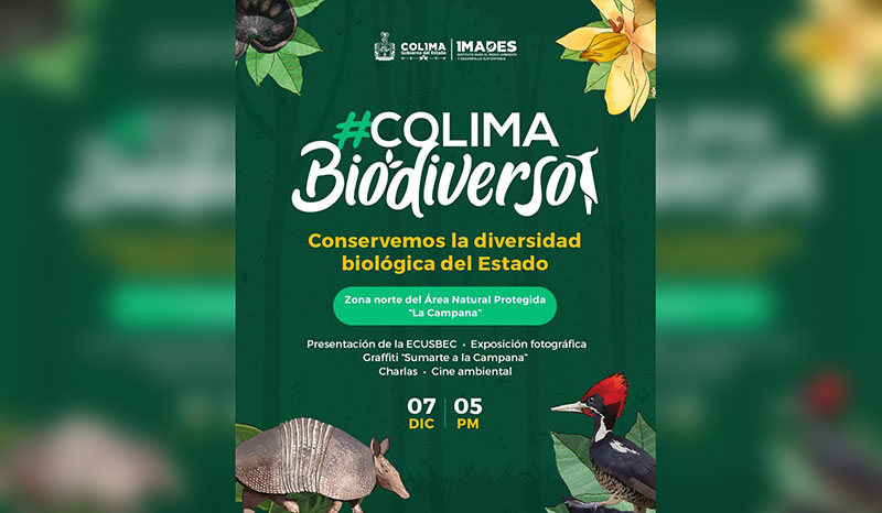 Imades invita a evento ‘Colima Biodiverso’ en La Campana