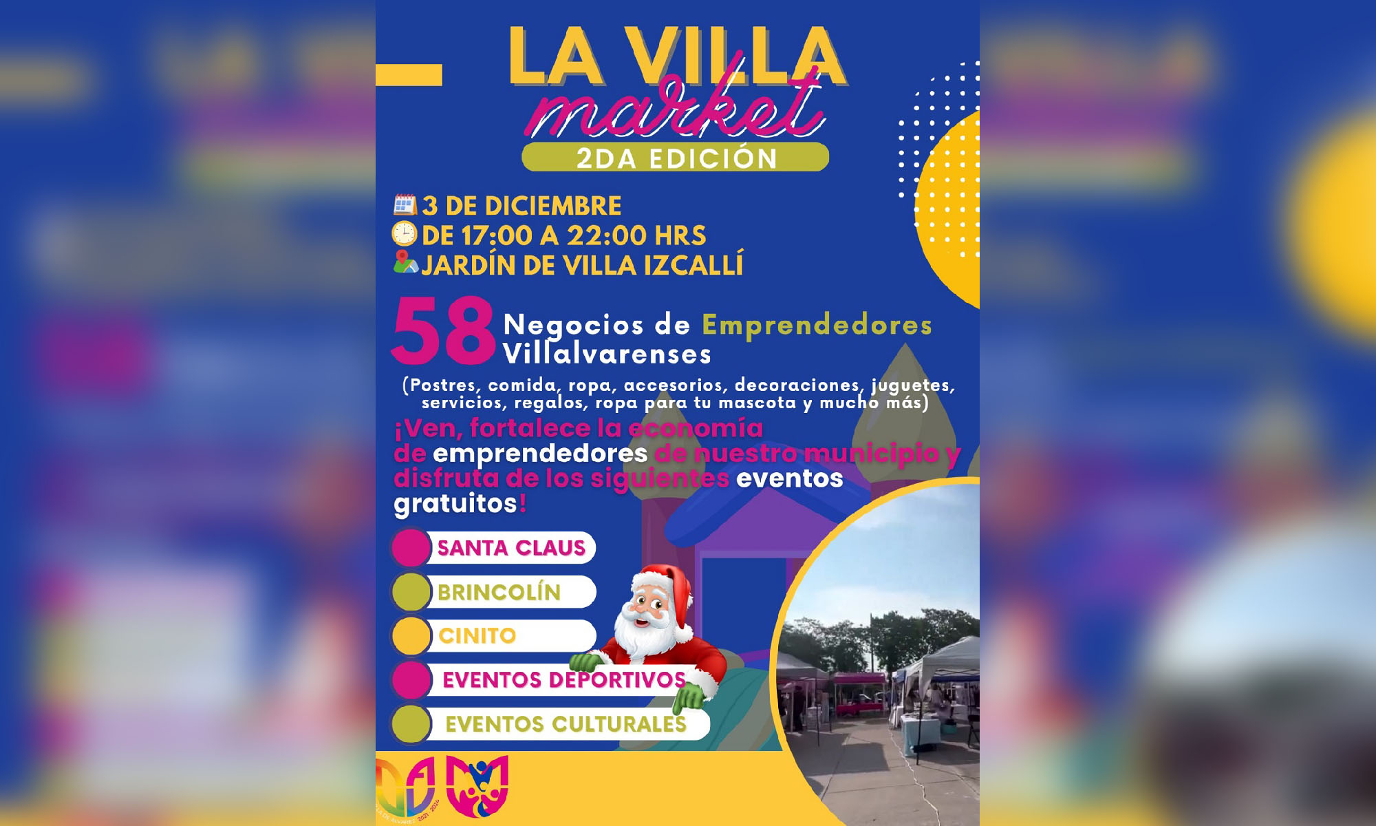 Jóvenes Agentes de Cambio invitan a la Segunda Edición de “La Villa Market” este 3 de diciembre