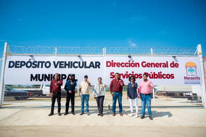 Griselda Martínez apertura Depósito Vehicular Municipal