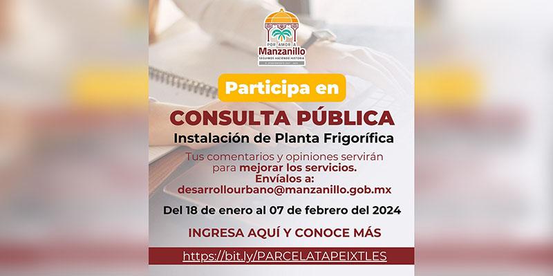 El Ayuntamiento apertura consulta pública para definir instalación de planta frigorífica