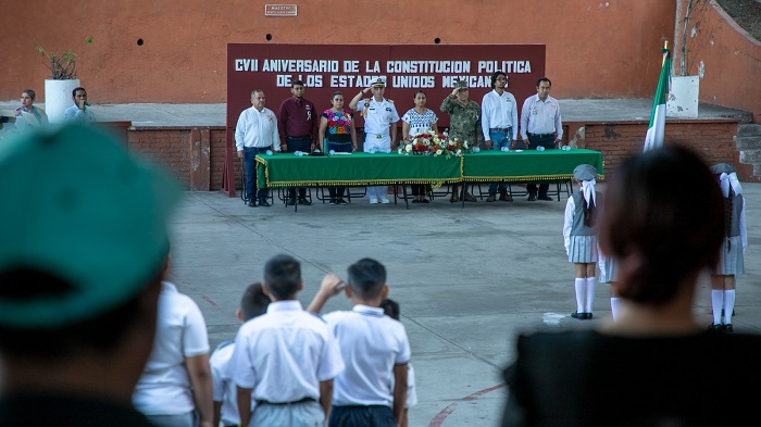 Encabeza Griselda Martínez ceremonia en conmemoración del CVII Aniversario de la Constitución Política de los Estados Unidos Mexicanos
