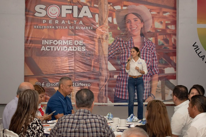 Rinde Informe Sofia Peralta, como regidora del Ayuntamiento de Villa de Álvarez