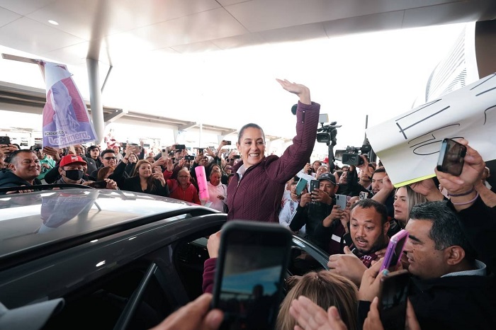 Con gran alegría, Chihuahua le da la bienvenida a Claudia Sheinbaum entre abrazos y porras