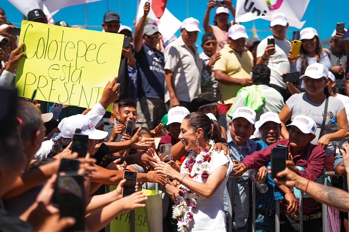 Más de 50 mil personas muestran apoyo a Claudia Sheinbaum y su Segundo Piso de la 4T en Oaxaca