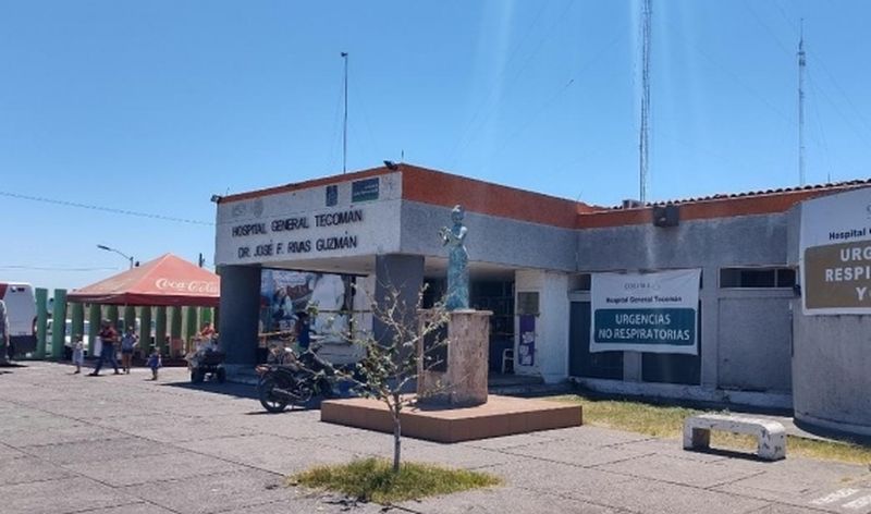 Menor ingresa al hospital de Tecomán, tras lesionarse con rifle de copitas