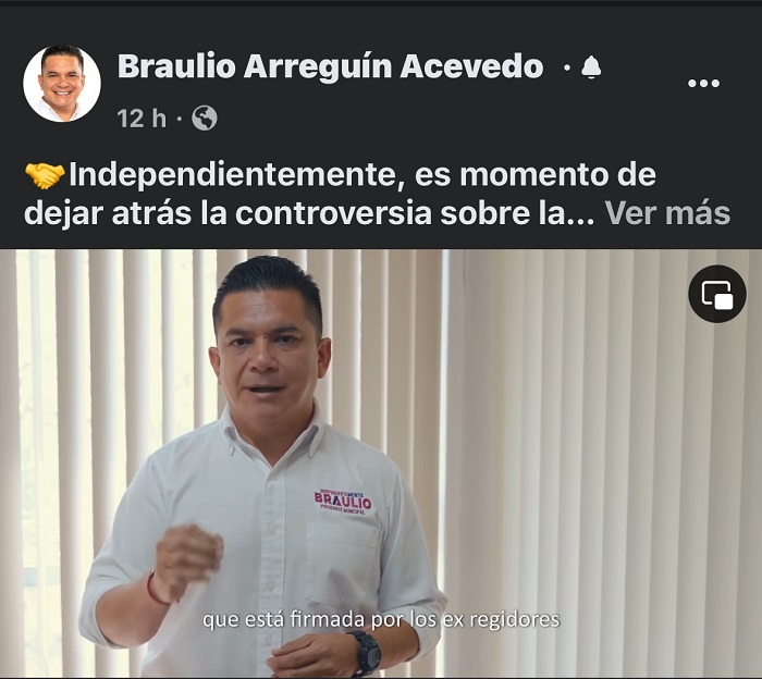 César Rodríguez y hermano de Verónica Fermín avalaron venta de Centro Social en Comala: Braulio Arreguín