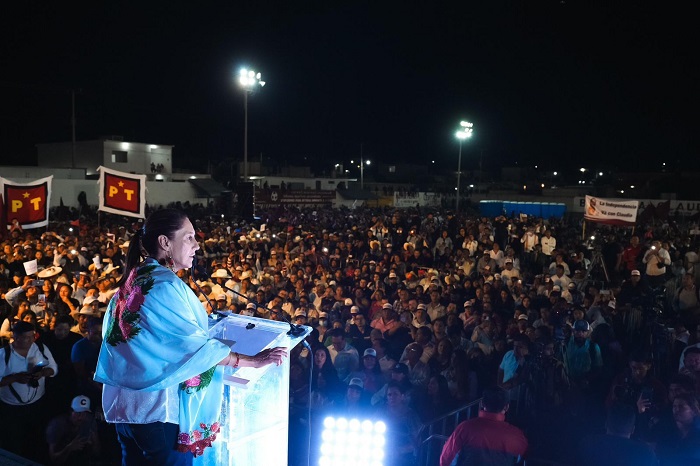 Le toca a todo México mostrar cómo se puede transformar la historia: Claudia Sheinbaum hace llamado a votar por la 4T, desde Las Margaritas, Chiapas