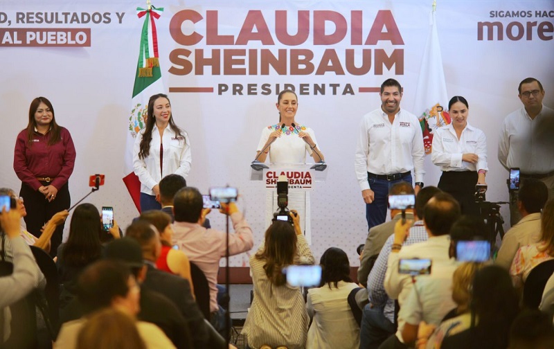 Ellos tenían programas clientelares, nosotros construimos derechos: Claudia Sheinbaum defiende los programas sociales de la 4T desde Mexicali, Baja California