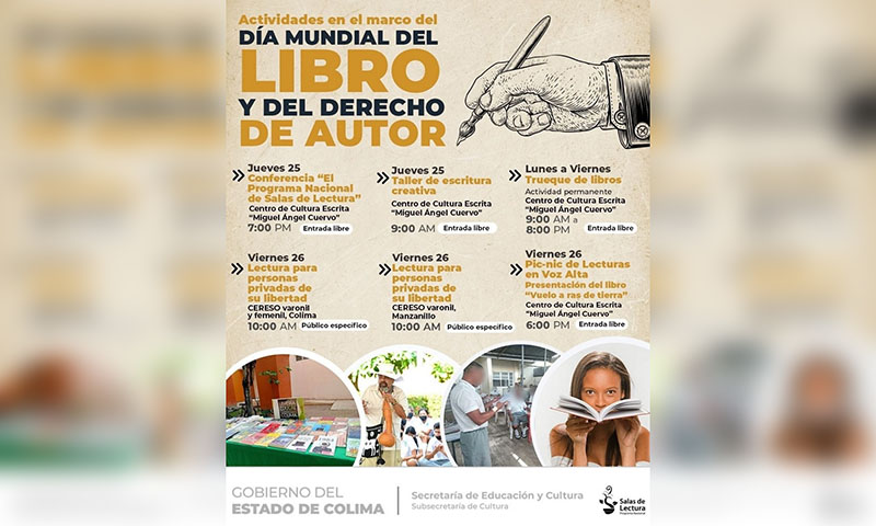 Este viernes concluyen las actividades por el ‘Día Mundial del Libro’