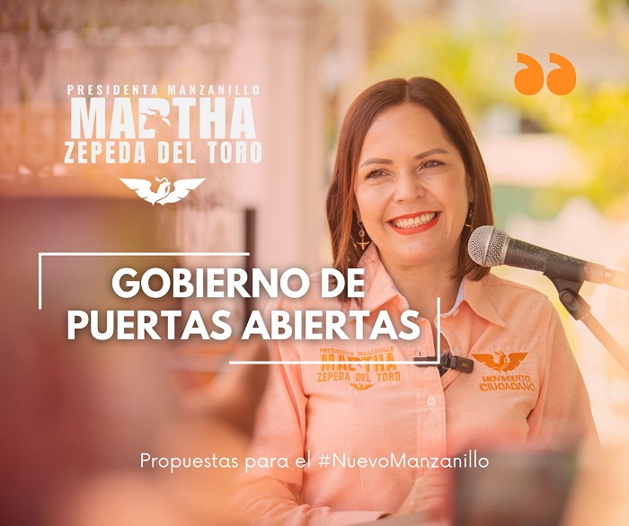 Ofrece Martha Zepeda del Toro un gobierno de puertas abiertas, de diálogo y reconciliación