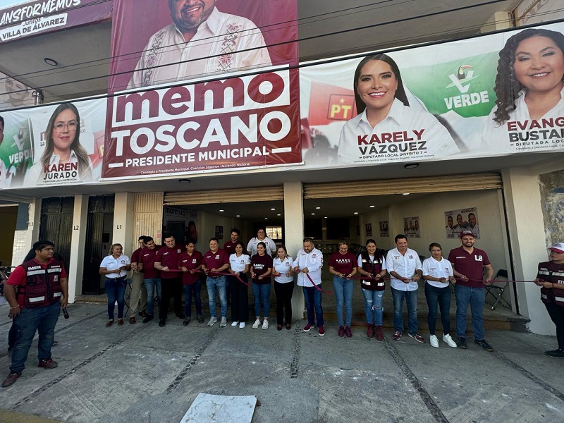 Memo Toscano inauguró su casa de campaña y presentó sus 4 Ejes de gobierno