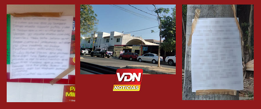 Encuentran cinco mensajes amenazantes en diferentes sitios de la zona conurbada Colima-Villa de Álvarez