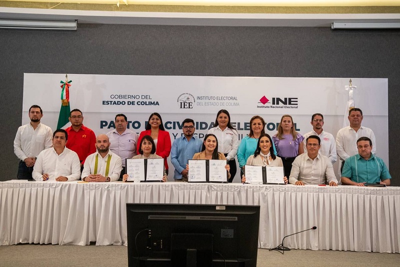 Gobierno de Colima convoca a Pacto de Civilidad Electoral, Respeto y Responsabilidad entre partidos políticos