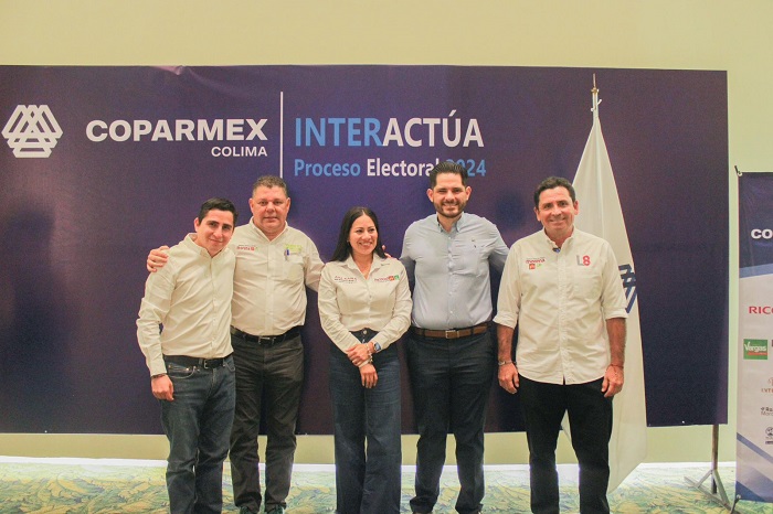 Garantiza Virgilio Mendoza coordinación efectiva con los  tres niveles de gobierno en rubros de Seguridad y Educación, esto ante COPARMEX Colima.