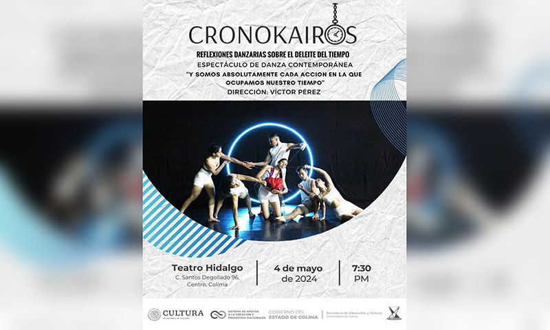 Este sábado en el Teatro Hidalgo presentan la obra ‘Cronokairos: reflexiones danzarías sobre el deleite del tiempo’