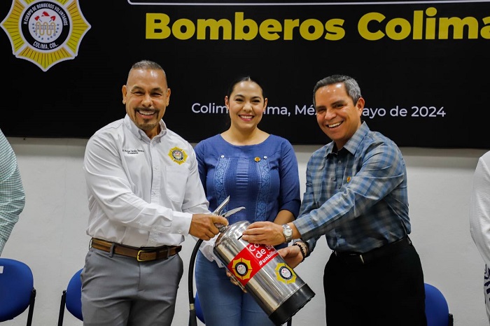 Gobernadora invita a sumarse a la 2ª Colecta Anual del Cuerpo de Bomberos Voluntarios de Colima