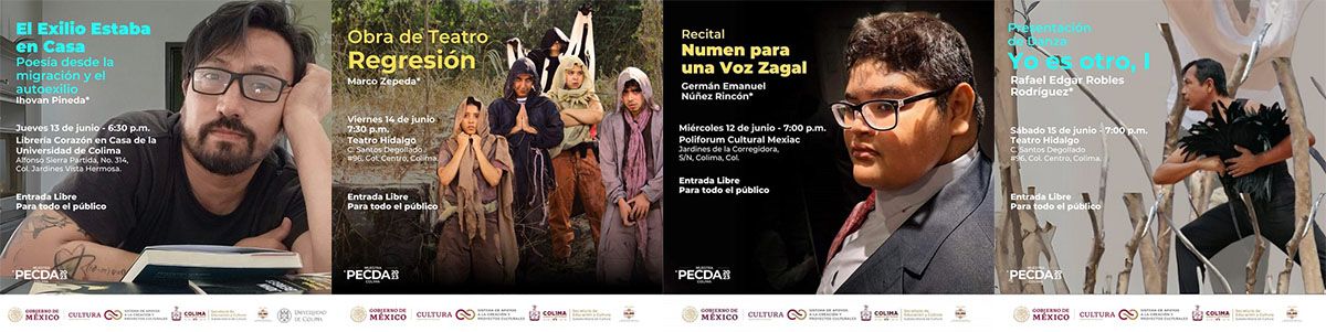 Continúan las Muestras PECDA en Colima esta semana, con recitales, teatro y danza