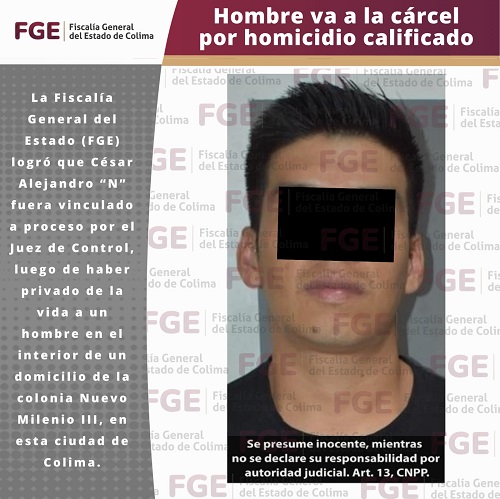 Hombre va a la cárcel por homicidio calificado