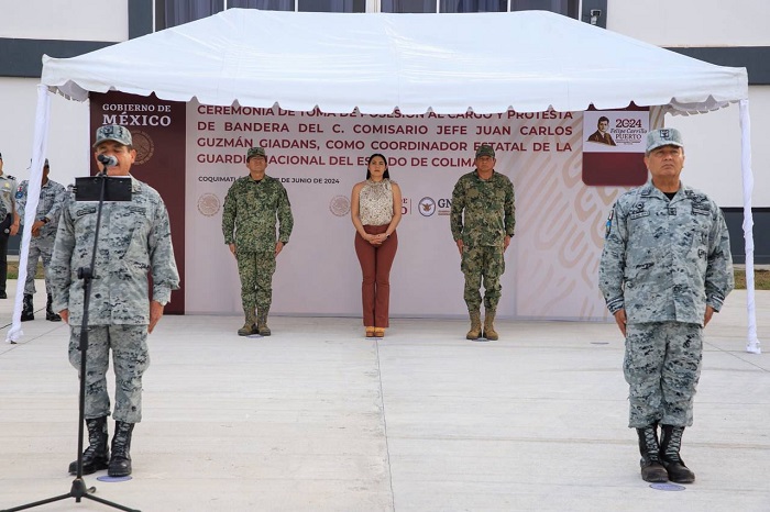 Gobierno Colima asiste a cambio del coordinador estatal de la Guardia Nacional