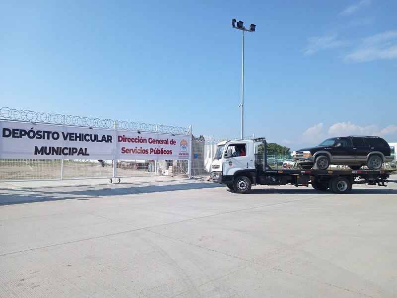 Ayuntamiento de Manzanillo cobra módicas cuotas en el “Depósito Vehicular Municipal”