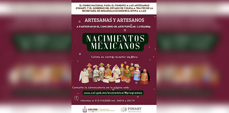 Sedeco invita a participar en el Concurso de Arte Popular de Nacimientos Mexicanos