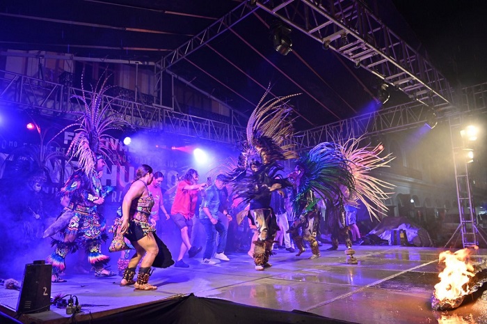 Casi 500 danzantes en el Centro Histórico de Colima por el ‘Festival Tonelhuayo’