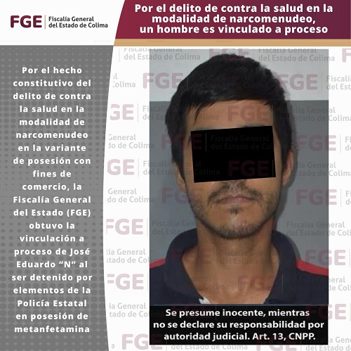 Por el delito de contra la salud en la modalidad de narcomenudeo un hombre es vinculado a proceso