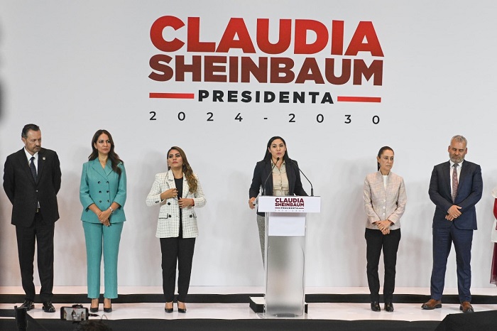 Indira Vizcaíno propuso a Claudia Sheinbaum proyectos de captación de agua, salud, carreteras, puerto y transporte público