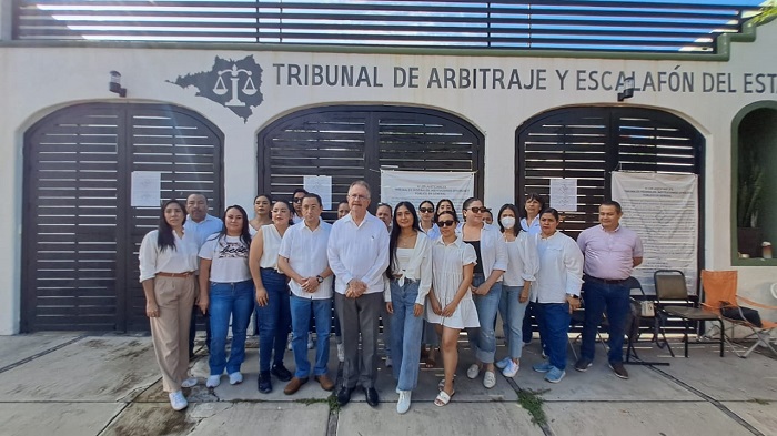 Trabajadores del Tribunal de Arbitraje y Escalafón en Colima exigen mayor presupuesto para otorgar justicia laboral pronta y expedita