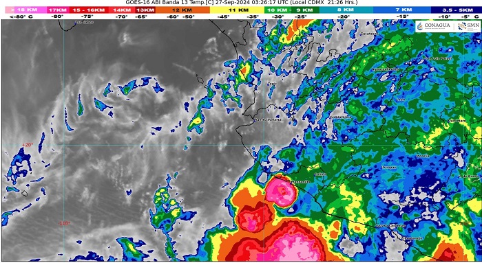 Estado de Colima se mantiene en alerta roja, que es peligro máximo