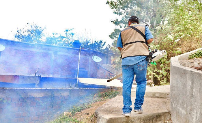 Este lunes, Salud Colima fumiga contra el dengue en 34 colonias; el martes será en 4 municipios