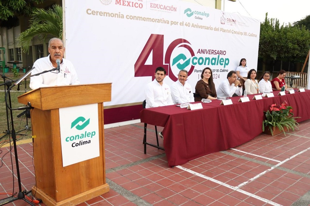 Celebra Educación Colima 40 aniversario del Conalep en la entidad; destaca la pertinencia y futuro de esta institución