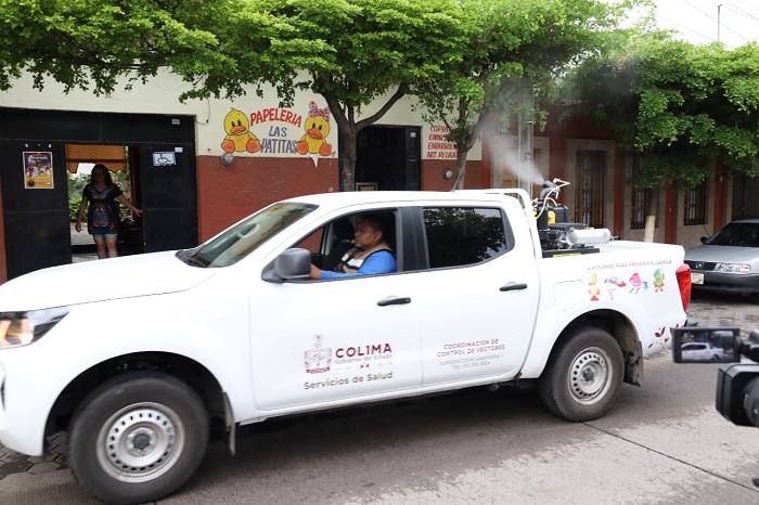 Salud Colima mantiene fumigación contra el dengue en el estado; este miércoles será en Cuauhtémoc, Manzanillo y Tecomán