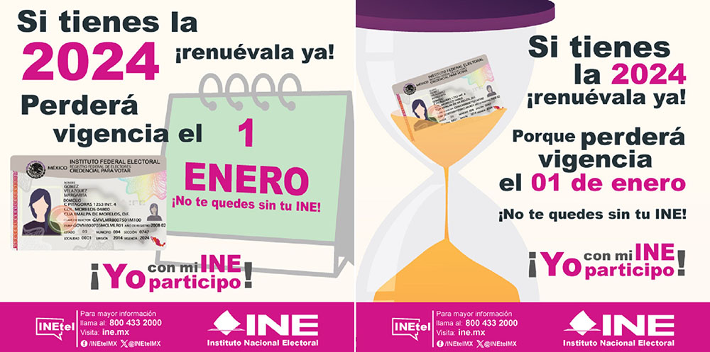En el 01 Distrito Electoral Federal de Colima están próximas a vencer 17,465 Credenciales para Votar con vigencia al 2024