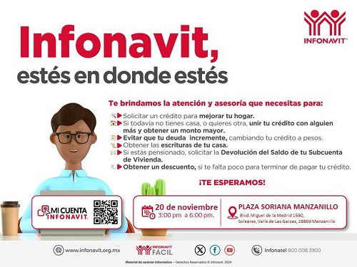 INFONAVIT realizará brigada de promoción y servicio en Colima