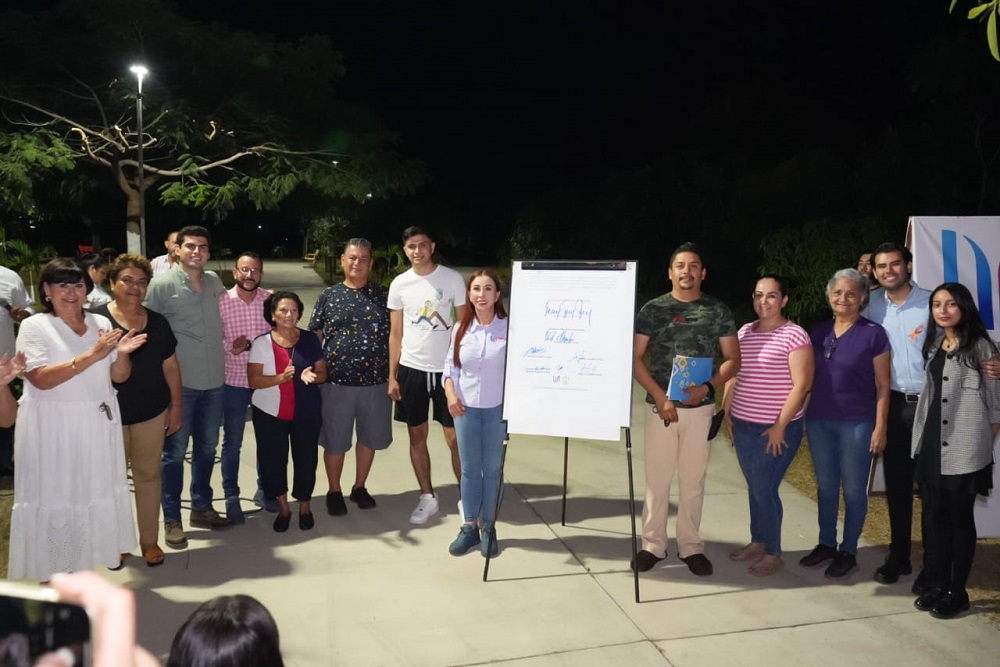 Entrega Tey Gutiérrez obra de modernización de alumbrado público en Puerta de Higueras