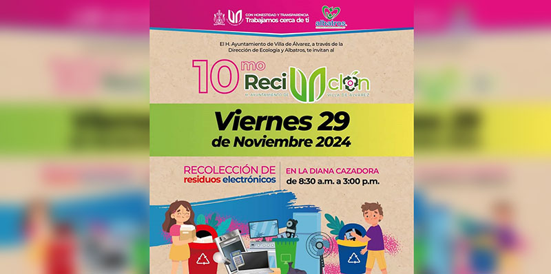 Llega a Villa de Álvarez el Décimo Reciclón 2024