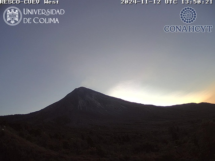 Volcán de Colima registró 3 sismos de alta frecuencia esta semana; continúa en semáforo verde