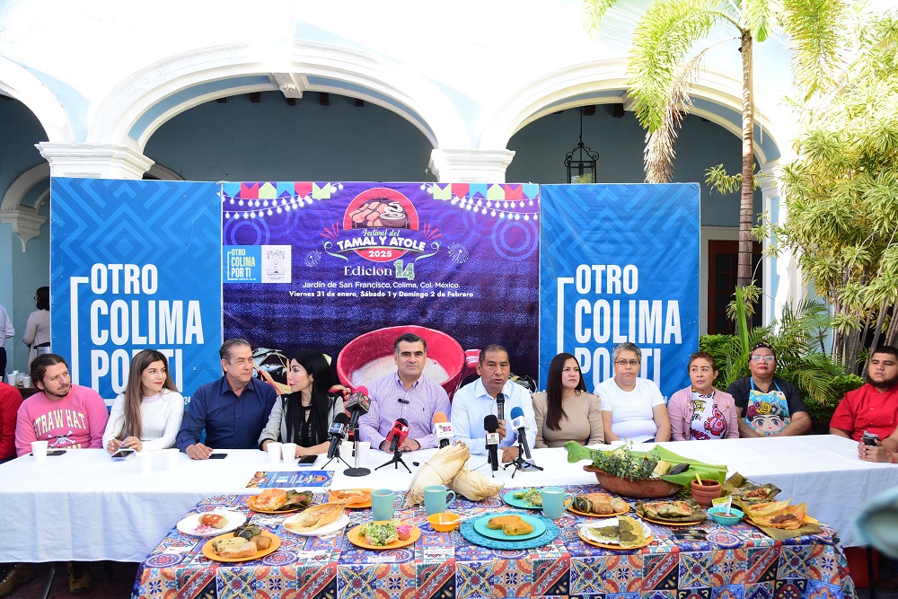 Anuncia Riult Rivera la 14ª Edición del Festival del Tamal y el Atole en Colima