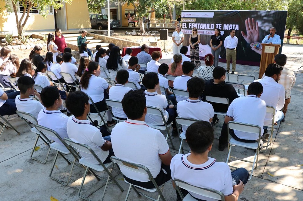 Colima se suma a la estrategia nacional ‘Aléjate de las drogas, el fentanilo mata’