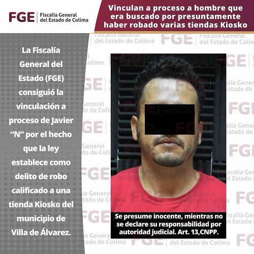 Vinculan a proceso a hombre que era buscado por presuntamente haber robado varias tiendas Kiosko