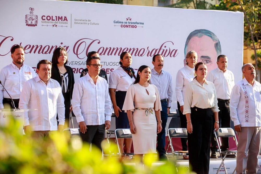 Indira: resaltar aportaciones de Torres Quintero a la educación, es un reconocimiento al magisterio colimense